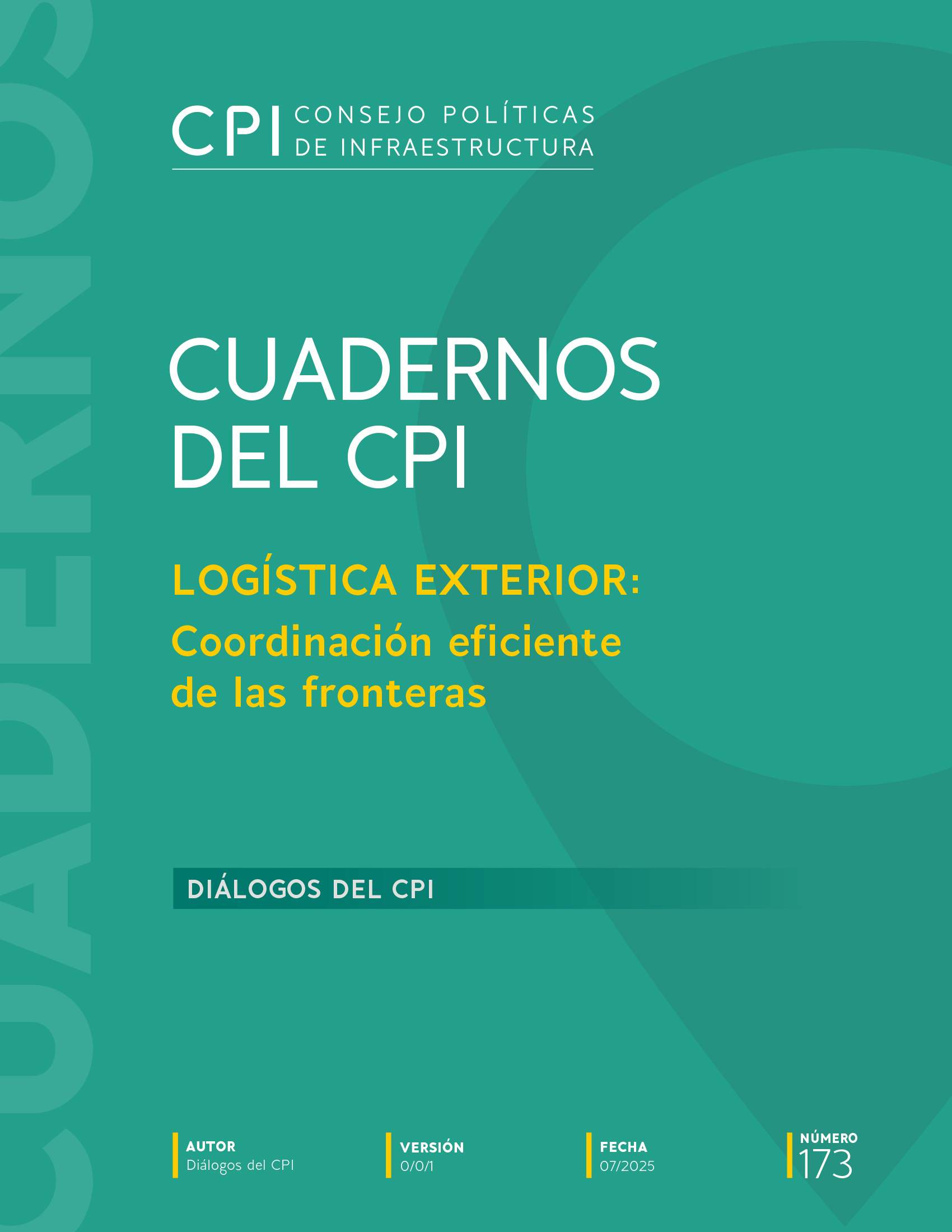 Portada: LOGÍSTICA EXTERIOR. Coordinación eficiente de las fronteras
